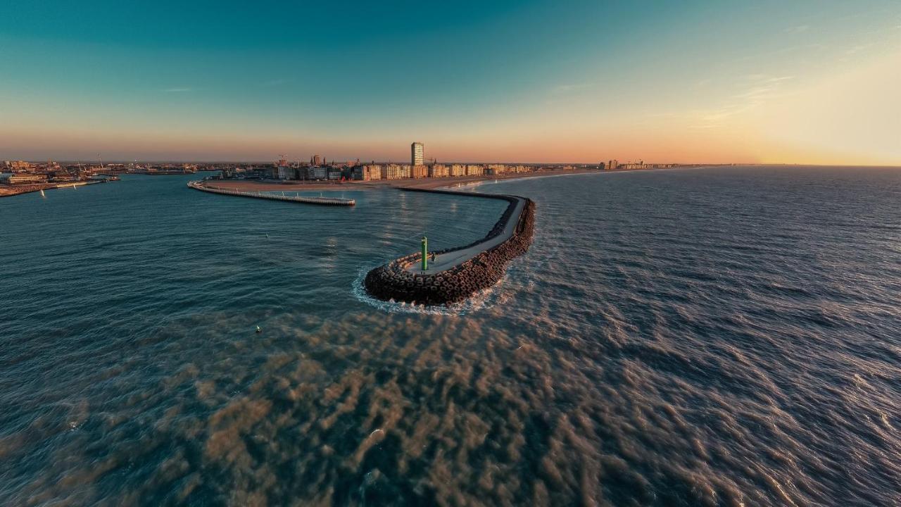 אוסטנדה Central Park Tower Sea View Residence With Pool And Gym מראה חיצוני תמונה