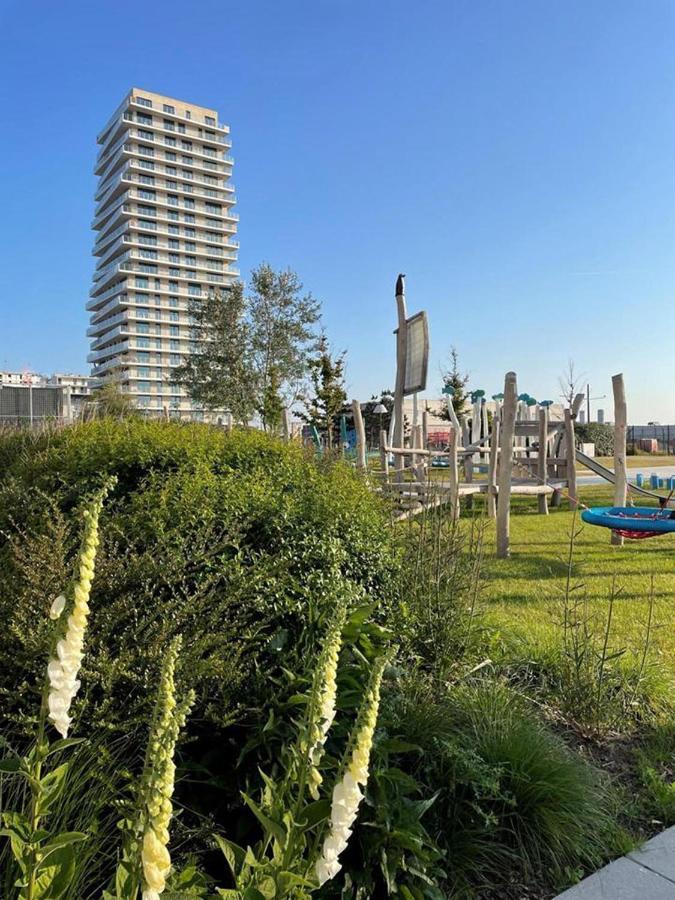 אוסטנדה Central Park Tower Sea View Residence With Pool And Gym מראה חיצוני תמונה